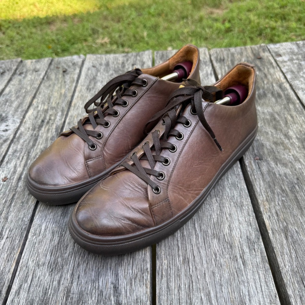 Thursday Boot Co Premier Low Top Brown Leather Sneakers Mens 9 US 50-03